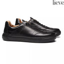 TÊNIS MASCULINO CASUAL EM COURO PRETO