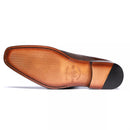 SAPATO DERBY MASCULINO SOCIAL EM COURO MARROM - CAFE