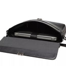 Pasta Porta Notebook Masculina Em Couro Preto