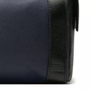 NECESSAIRE MASCULINA EM NYLON E COURO AZUL - MARINHO