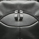 MOCHILA PORTA NOTEBOOK MASCULINA EM COURO COM RODINHAS PRETO