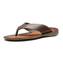 CHINELO MASCULINO CASUAL EM COURO MARROM - SKAR CAFE