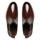 BOTA CHELSEA MASCULINA CASUAL EM COURO MARROM - EXPRESSO