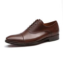 SAPATO OXFORD MASCULINO SOCIAL EM COURO MARROM COM CONFORTO - BROWN