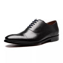 SAPATO OXFORD MASCULINO SOCIAL EM COURO PRETO COM CONFORTO - LASER