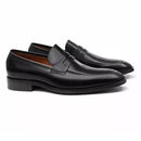 SAPATO LOAFER MASCULINO SOCIAL EM COURO PRETO COM CONFORTO - BLACK
