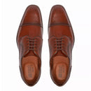 Sapato Derby Brogue Masculino Social Em Couro Marrom - CAFE