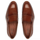 SAPATO LOAFER MASCULINO SOCIAL EM COURO MARROM COM CONFORTO - COBRE