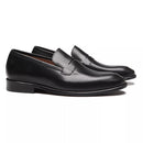 SAPATO LOAFER MASCULINO SOCIAL EM COURO PRETO COM CONFORTO - BLACK