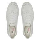 TÊNIS MASCULINO CASUAL EM COURO BRANCO COM CONFORTO