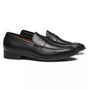 SAPATO LOAFER MASCULINO SOCIAL EM COURO PRETO COM CONFORTO - BLACK