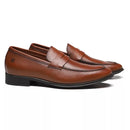 SAPATO LOAFER MASCULINO SOCIAL EM COURO MARROM COM CONFORTO - TAN