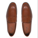 SAPATO LOAFER MASCULINO SOCIAL EM COURO MARROM COM CONFORTO - TAN