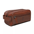 NECESSAIRE MASCULINA EM COURO MARROM - WHISKY