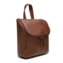 NECESSAIRE MASCULINA EM COURO MARROM - WHISKY