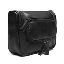 NECESSAIRE MASCULINA EM COURO PRETO - MADRAS