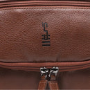 NECESSAIRE MASCULINA EM COURO MARROM - WHISKY