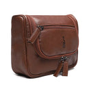 NECESSAIRE MASCULINA EM COURO MARROM - WHISKY