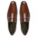 SAPATO MOCASSIM MASCULINO SOCIAL EM COURO - WHISKY