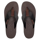 CHINELO MASCULINO CASUAL EM COURO PRETO - TMOURO-PRETO