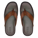 CHINELO MASCULINO CASUAL EM COURO MARROM - CAMEL
