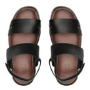 SANDÁLIA MASCULINA CASUAL EM COURO - SKAR PRETO