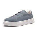 TÊNIS MASCULINO CASUAL EM COURO AZUL COM CONFORTO - BLUE BERRY