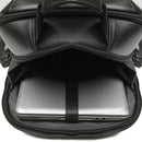 MOCHILA PORTA NOTEBOOK MASCULINA EM COURO PRETO